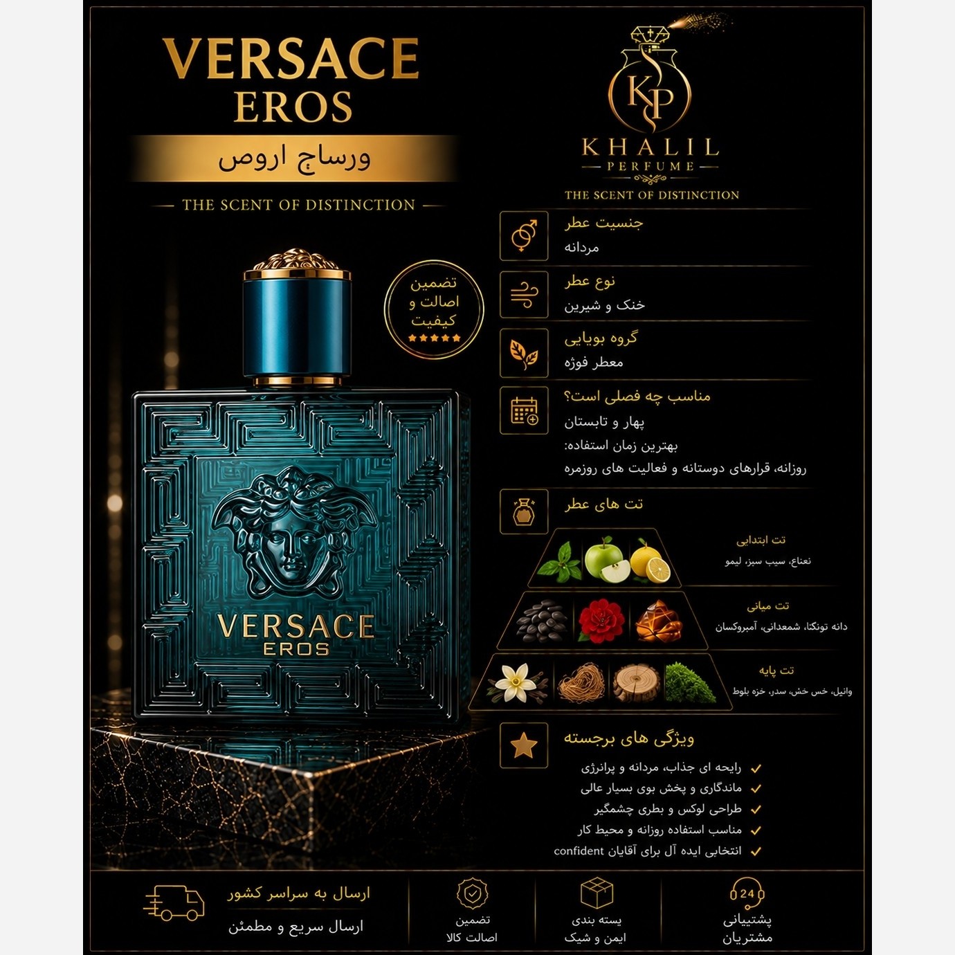 عطر ورساچه اروس (هر میل)