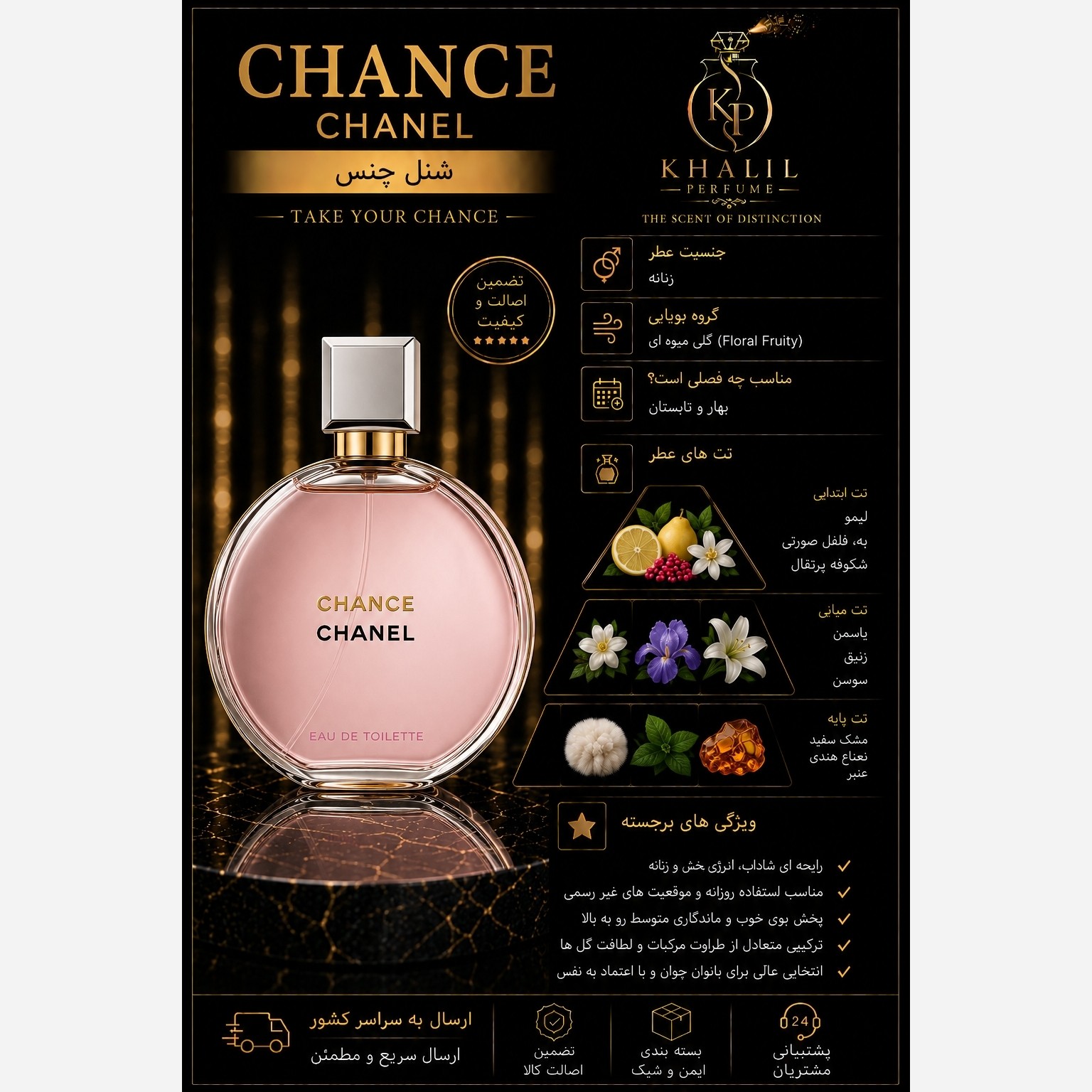 عطر شنل چنس (هر میل)